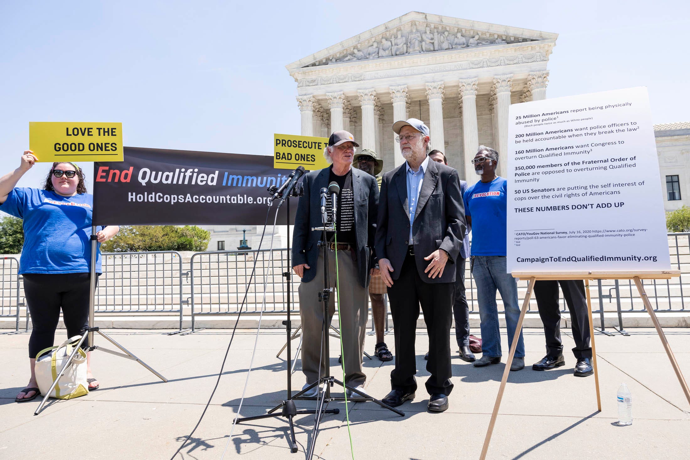 Ben Cohen and Jerry Greenfield, founders of Ben and Jerry's Ice Cream, are among those who have called for an overhaul in policing in the United States.