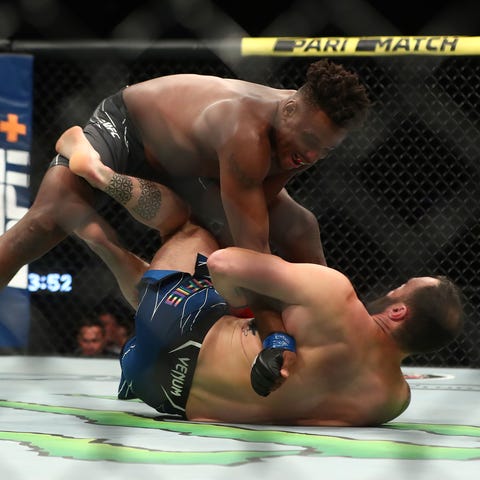 Jamahal Hill and Paul Craig fight during UFC 263.