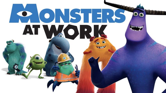 The 'Monsters Inc.' spin-off, 'Monsters at Work' tells the story of the maintenance team at Monsters, Incorporated.