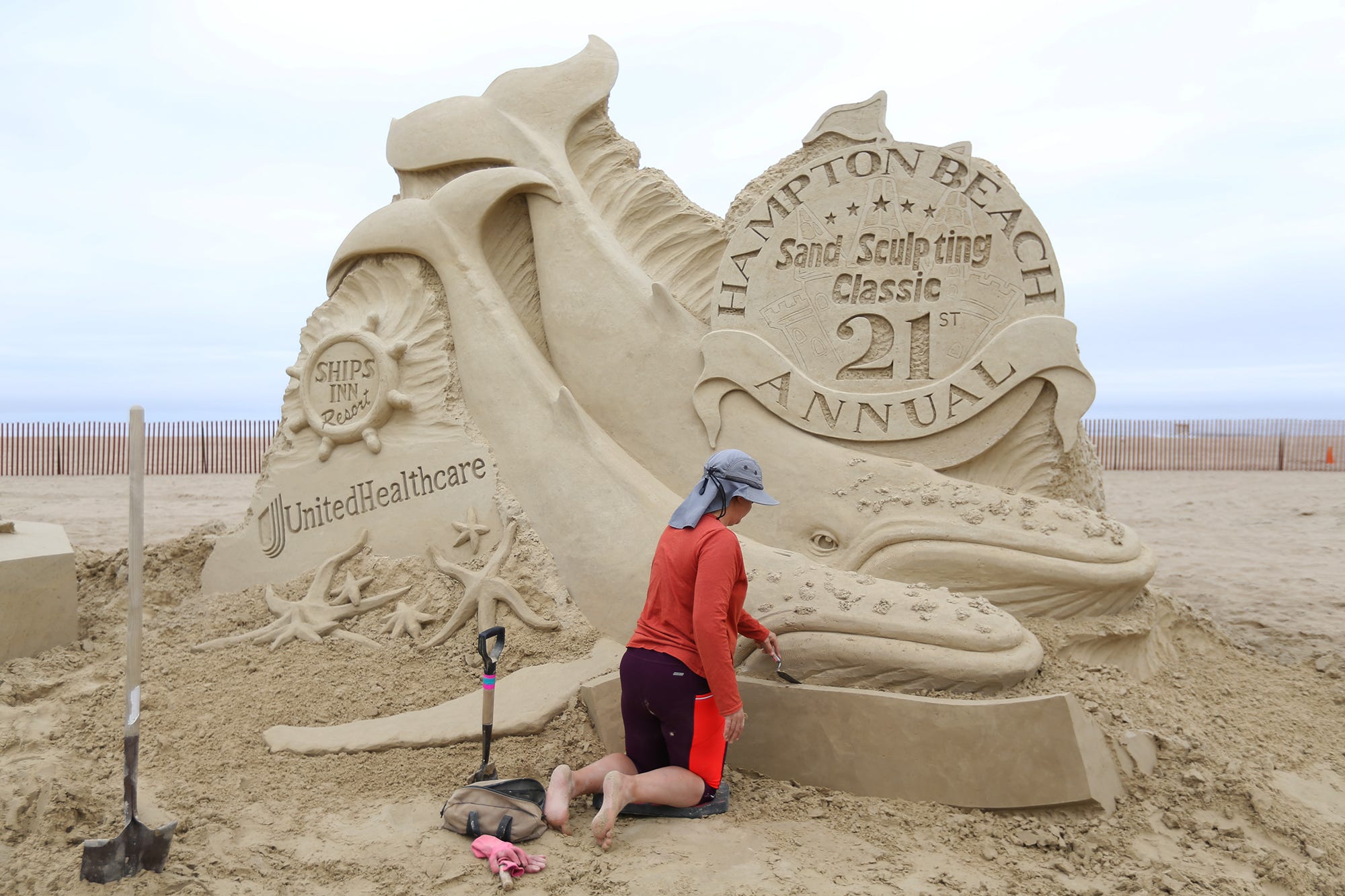 Hampton Beach Sand Sculpting Classic 2021 with world champ John Gowdy