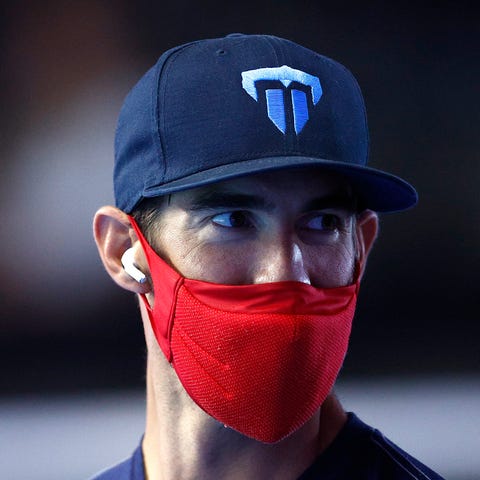 Michael Phelps attends Day 2 of the 2021 U.S. Olym