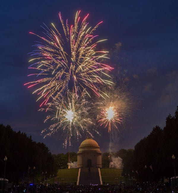Canton fireworks set at McKinley Monument