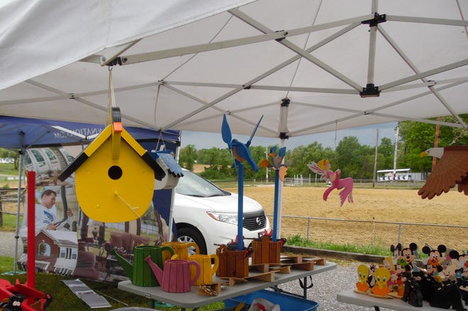 Jim Cessna of Millville will bring his handmade wooded birdhouses to the craft fair at the Shoppes at Dragon Village June 19 and 20.