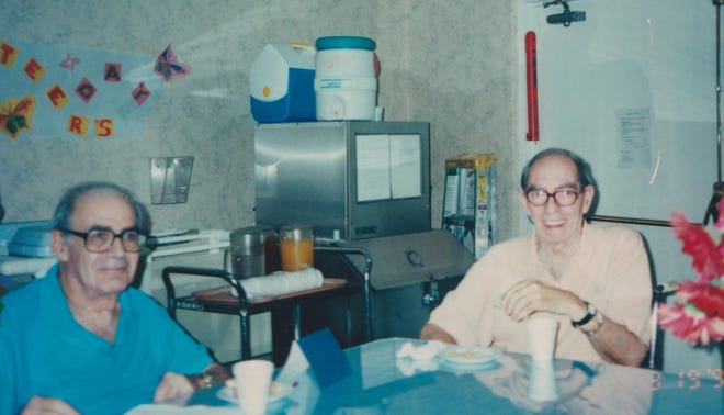 John Strauss (left) and Lionel Friedman in Los Angeles.