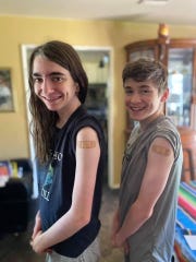 Ronan Lord, 14, and his brother, Brady, 13, did their research before deciding to get the COVID-19 vaccine.