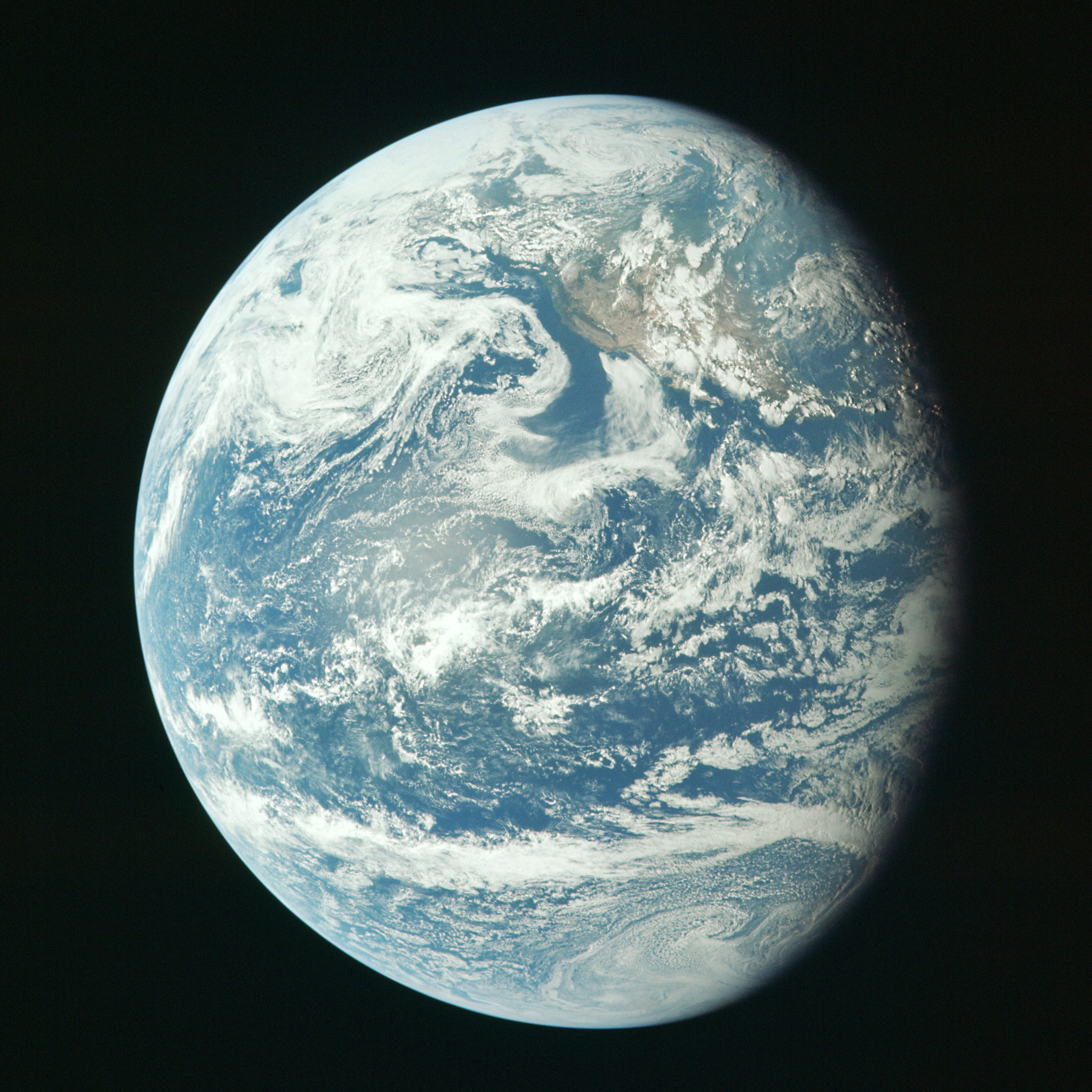 View of the Earth from Apollo 11. Credit NASA