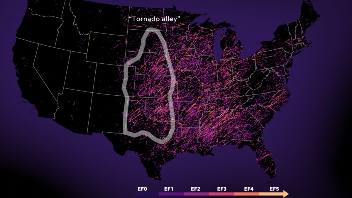 Is Tennessee part of Tornado Alley? Which states are part of it and is it shifting
