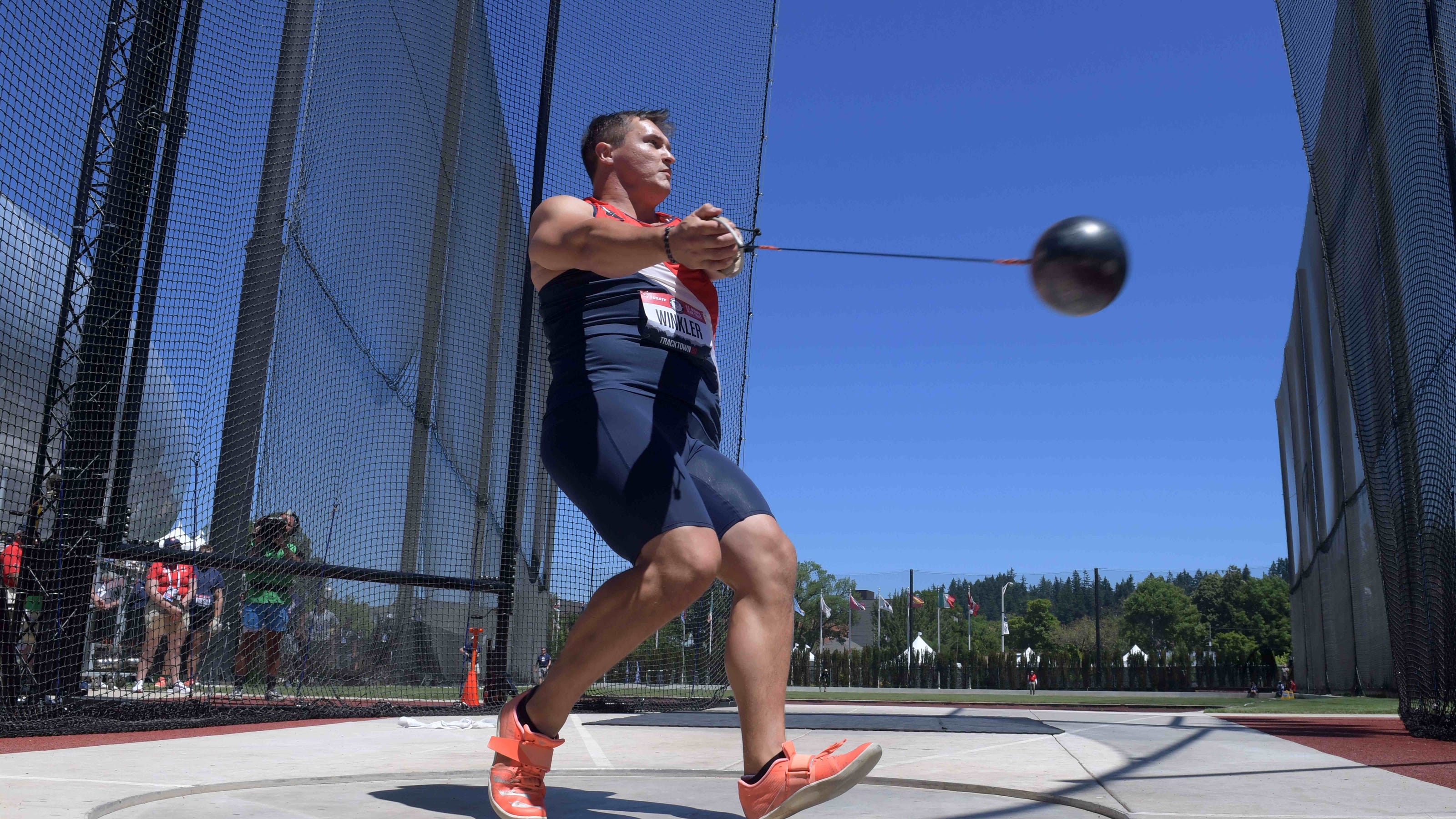 Men's hammer throw first of 7 finals at U.S. Olympic Track & Field