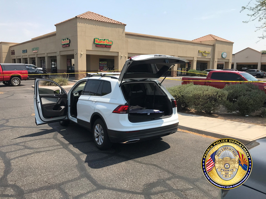 The shooting spree suspect was arrested by Surprise police during a traffic stop near 147th and Grand avenues on June 17, 2021. A weapon was found in the vehicle, police said.