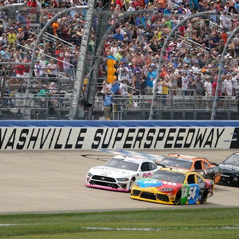 Drivers take the green flag for Saturday's NASCAR 