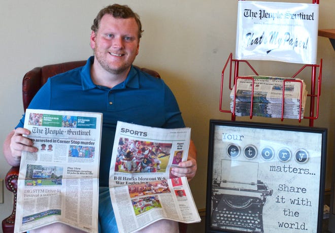 Jonathan Vickery, the managing editor of The People-Sentinel, is excited to become the new owner of his hometown newspaper effective July 1.