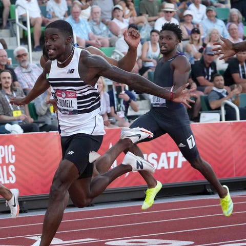Trayvon Bromell wins the 100 meters in the U.S, Ol