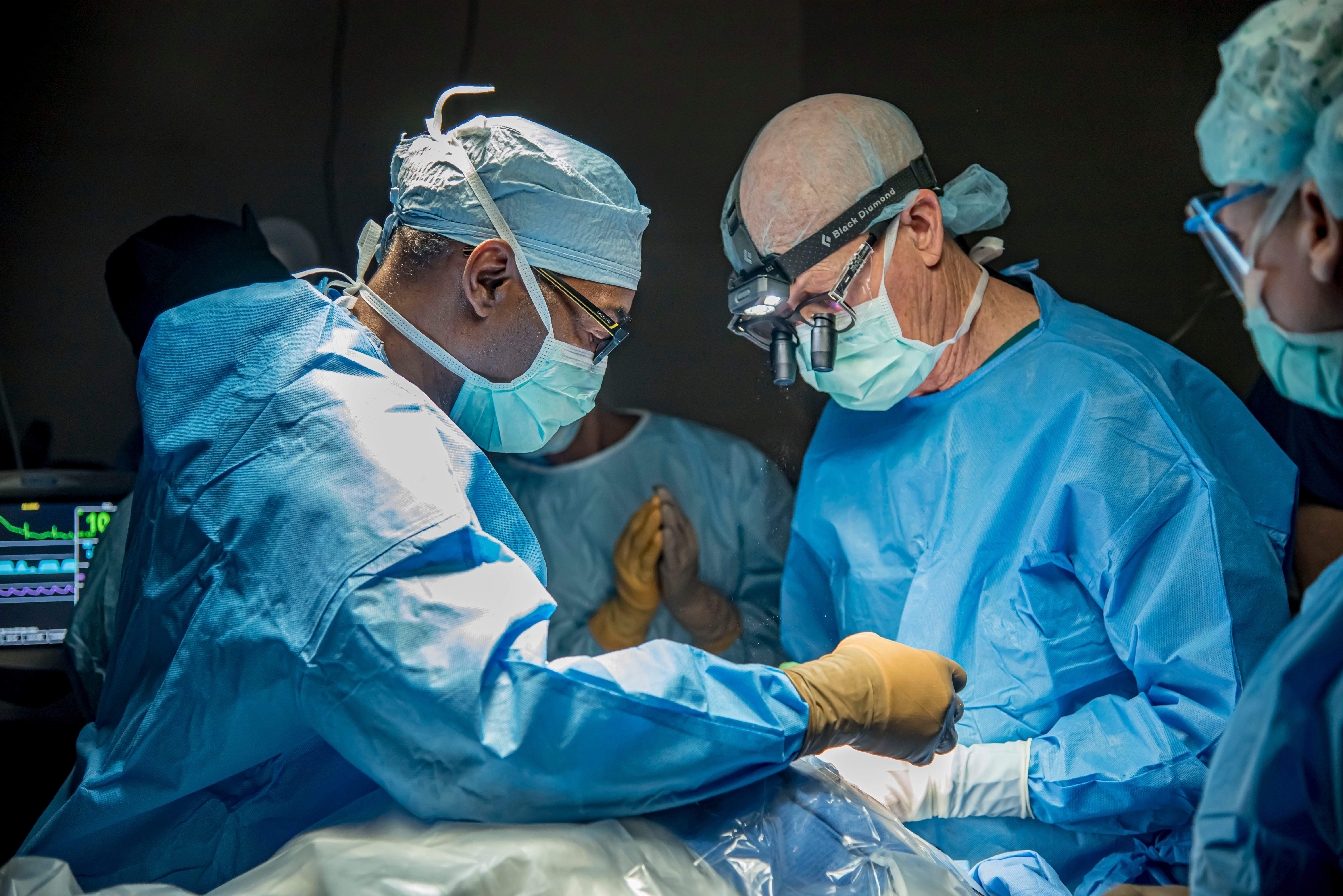 A medical team composed of personnel from the Milwaukee County Zoo, Froedtert Hospital and UW-Madison perform brain surgery on Qasai, one of the zoo’s prized bonobos.