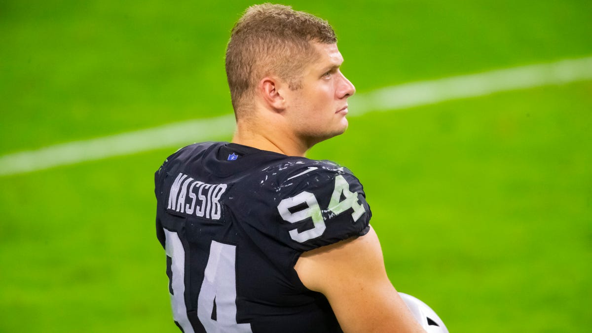 Carl Nassib of the Raiders