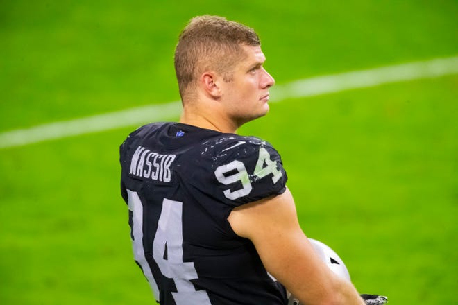 Carl Nassib of the Raiders