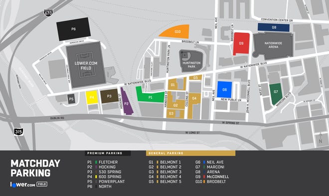 Parking At Columbus Crew Stadium Limited At Lower Com Field Parking At Columbus Crew Stadium Limited At Lower Com Field