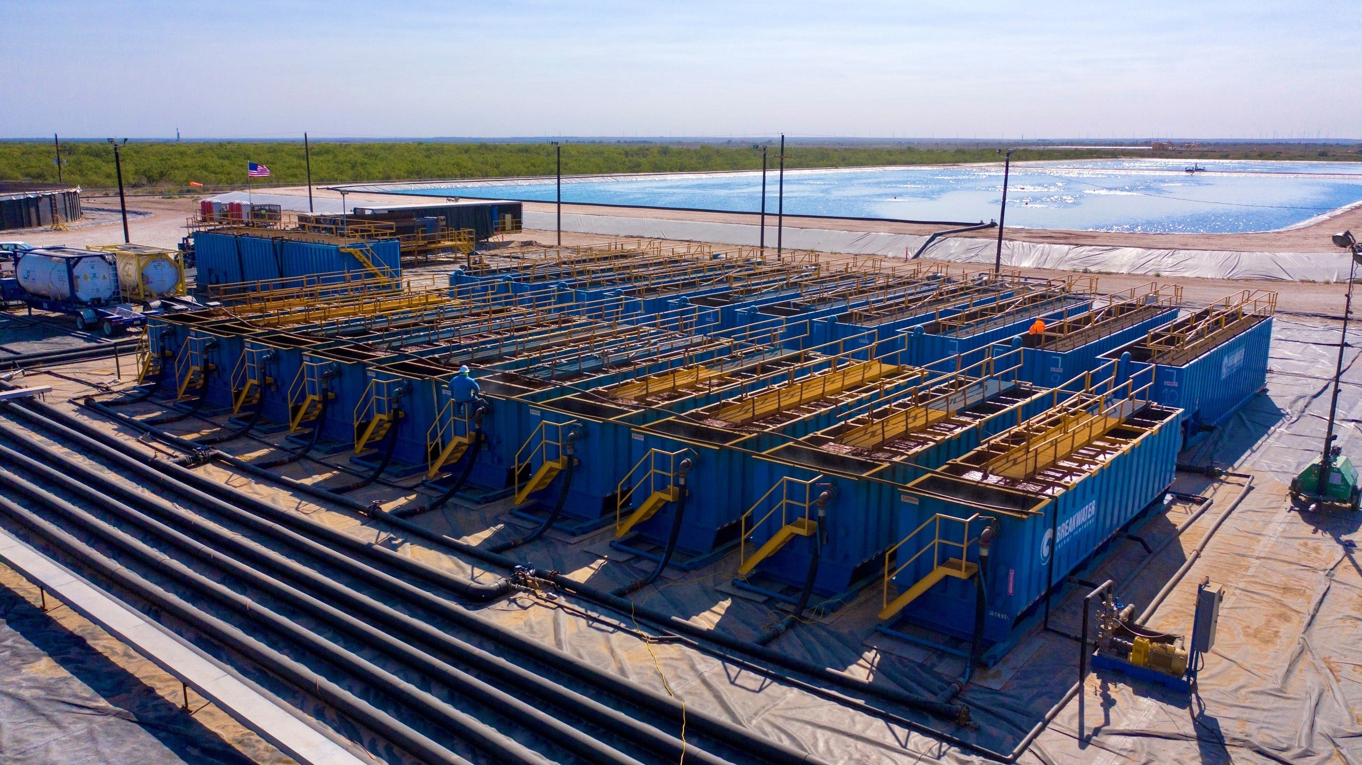 The Breakwater Big Spring Recycling Center is pictured in Martin County, Texas.