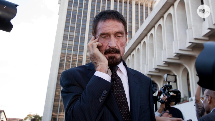 John McAfee, the antivirus software entrepreneur who faced extradition to the U.S. on tax-related criminal charges, was reportedly found dead.