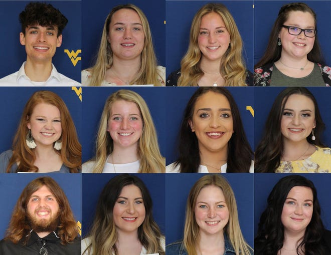 WVU Potomac State College inducted 22 students into the Sigma Phi Omega Honor Society this spring during its annual Recognition Day Awards Ceremony. Pictured above are students who received their certificates that day: (top row l-r) Matthew Bane, Calista Brelsford, Dalas Carder, Allison Cowgill, (second row) Kylie Crites, Makenna Douthitt, Kendra Johnson, Erica Merrill, (third row) Batson Sheets, Bethany Smith, Kayla Veach, and Madison Williard.