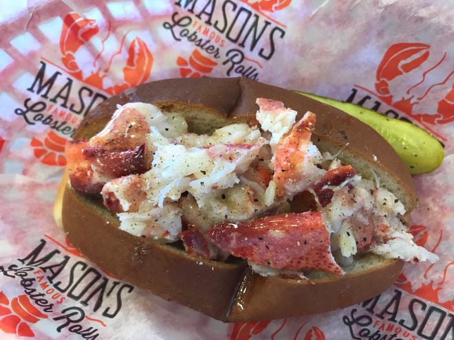 An "original" lobster roll from Mason's Famous Lobster Rolls in Rehoboth Beach is $17.