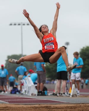 Ripon senior Celina Lopez has the area's top leap in the triple jump and one of the top leaps in the long jump in the latest edition of the prep track and field honor roll.