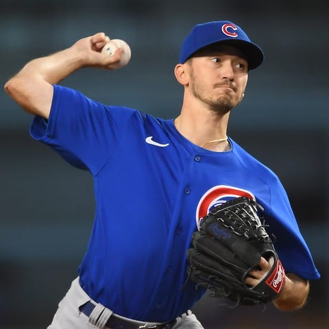 Zach Davies combined with three Cubs relievers to 