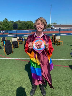 Bryce Dershem's valedictorian speech about his queerness and mental health was cut short by school administrators.