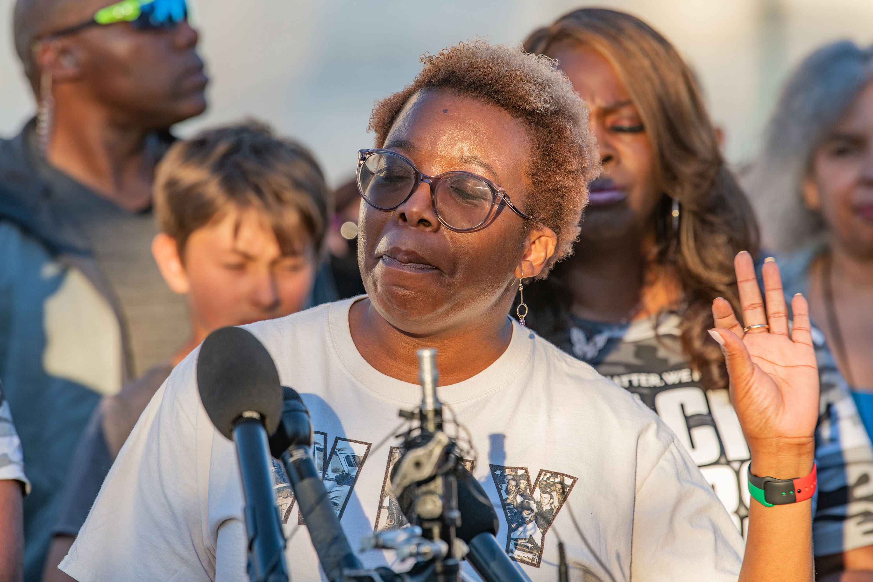 Marcia Johnson-Blanco, co-director of the Voting Rights Project at the Lawyers’ Committee for Civil Rights Under Law, spoke at a voting rights rally in June in front of the U.S. Supreme Court. Johnson-Blanco said the successes of civil rights veterans, including the 1965 Voting Rights Act, keep her hopeful. “It’s not an overnight success, but if you don’t give up you can win,’’ she later told USA TODAY.