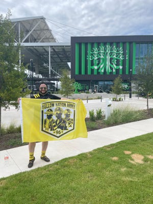 Columbus fan Trevor Sabo traveled to Austin for the first game between the Crew and Anthony Precourt's new team, Austin FC.