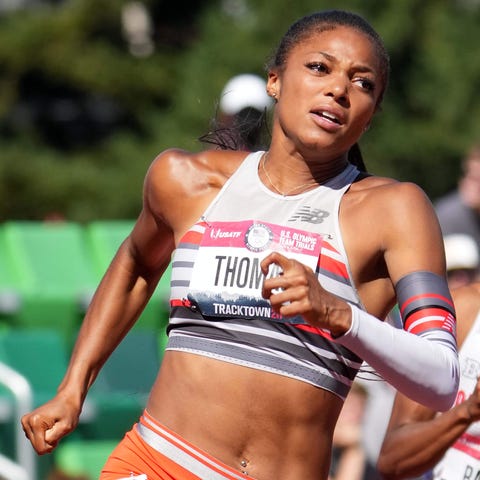 Gabby Thomas ran the best time in the world this y
