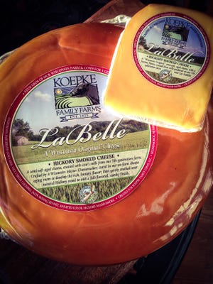 LaBelle is the signature cheese of Koepke Family Farms. It's named for nearby Lake La Belle.