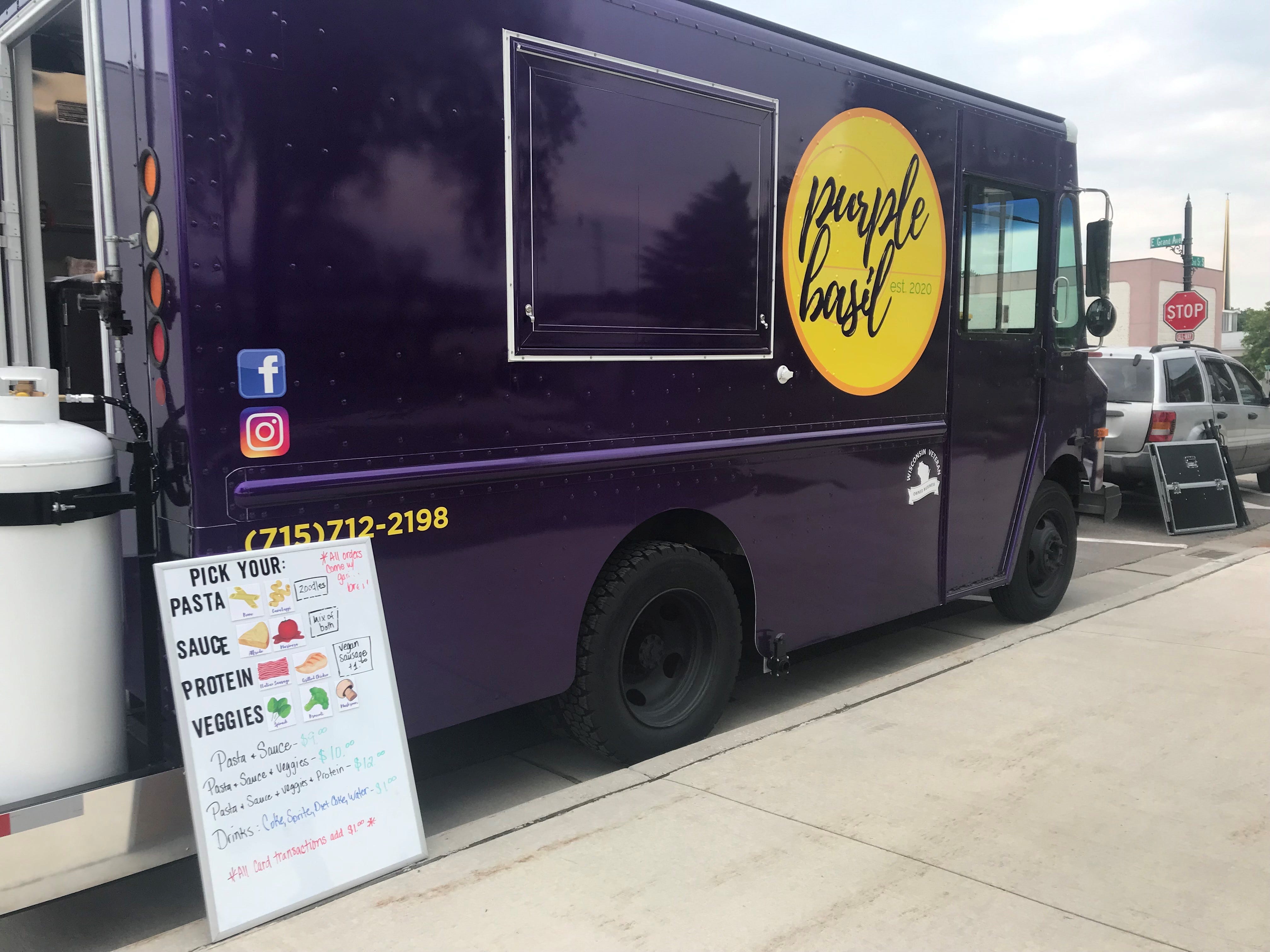 Purple Basil Italian food truck serves pasta in central Wisconsin