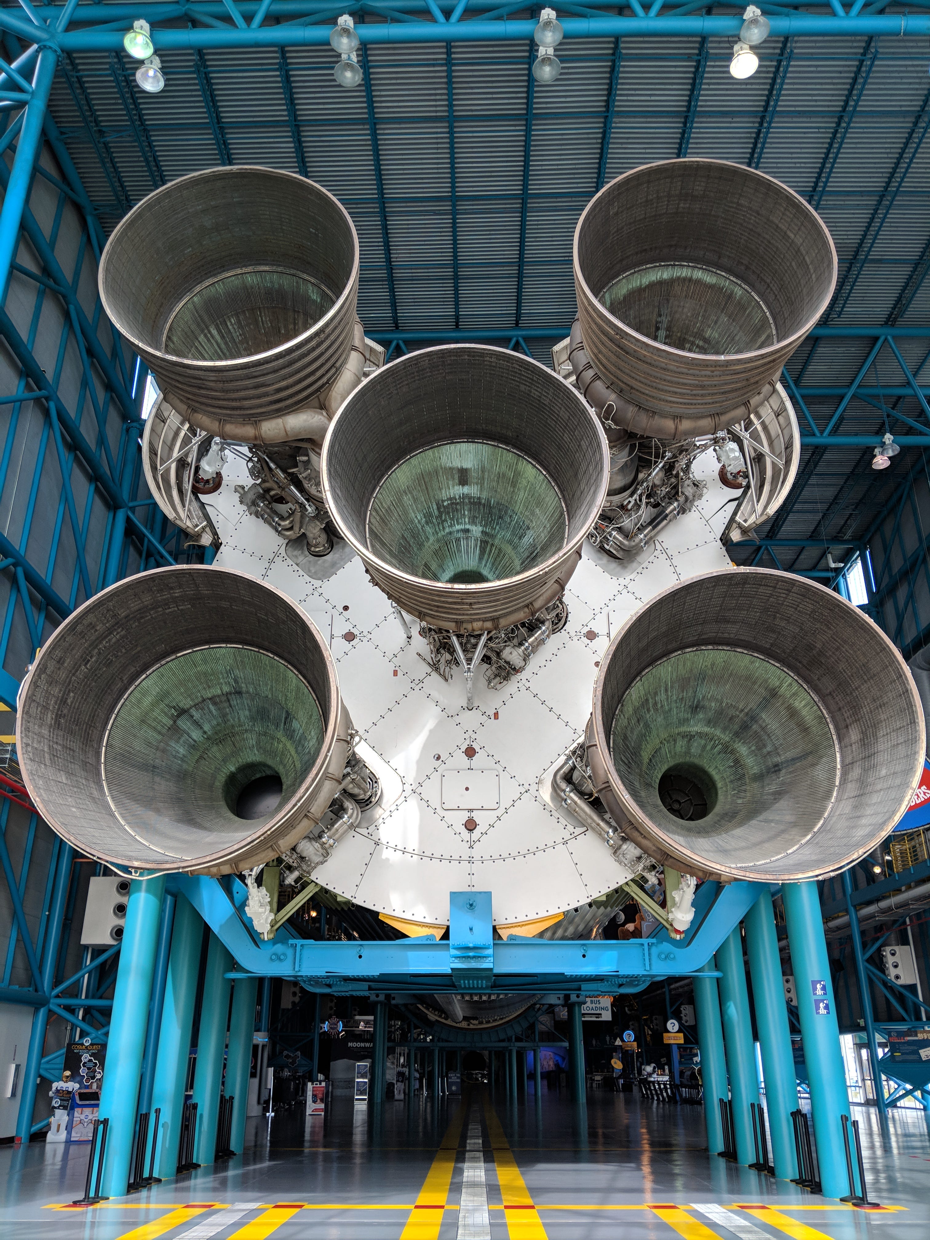 Gazing unique perspective of the Saturn V rocket