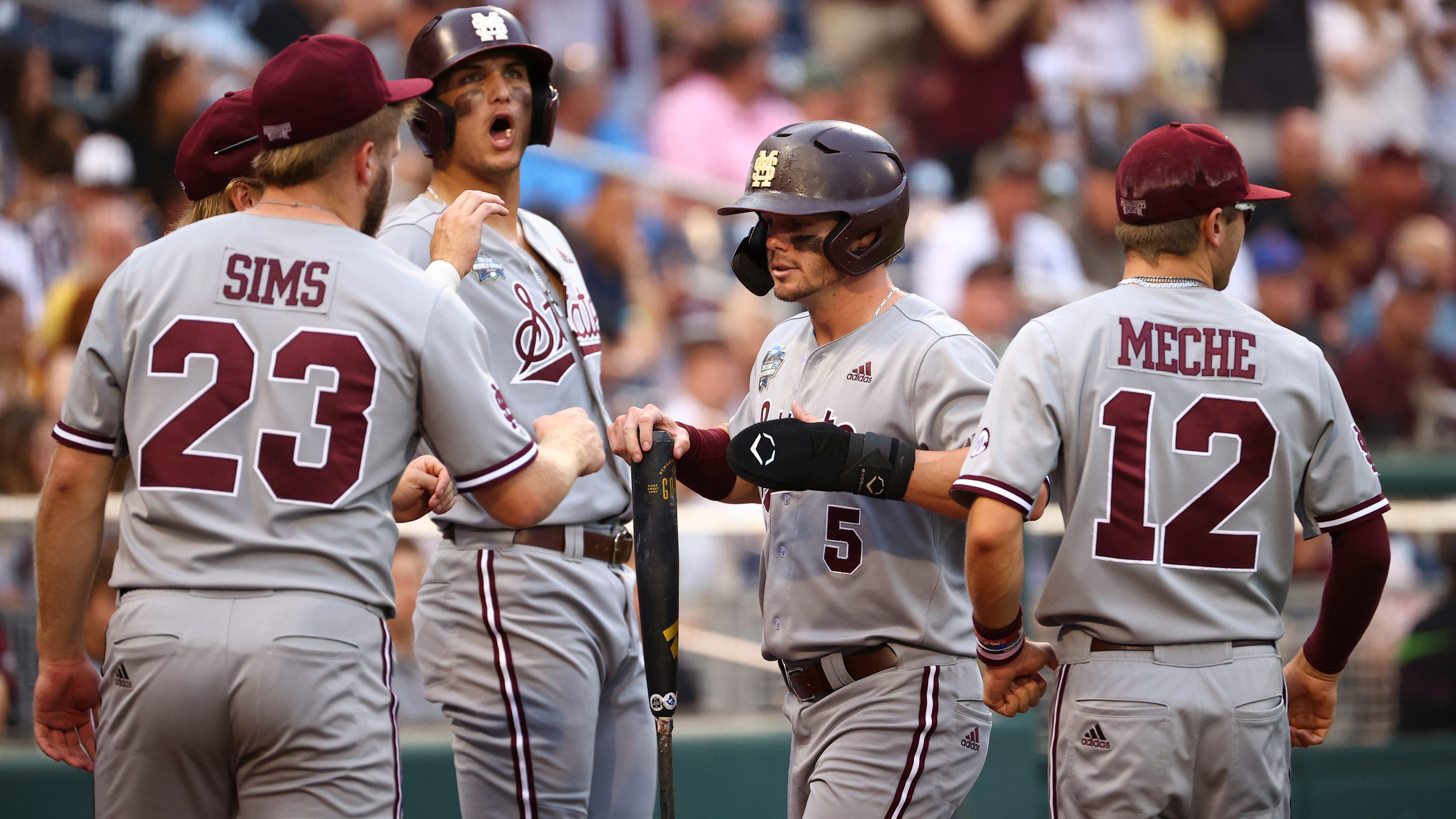 Mississippi State Baseball After Vanderbilt Game In CWS Finals Game 1 mississippi-state-baseball-after-vanderbilt-game-in-cws-finals-game-1
