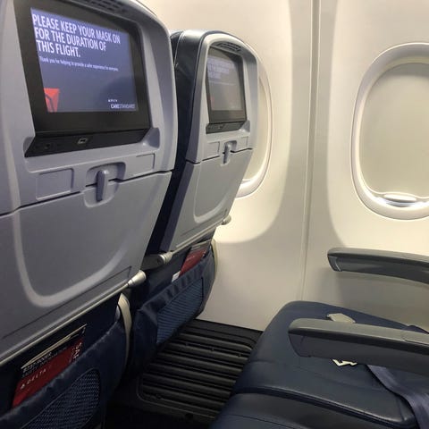 Delta Air Lines offers seatback entertainment scre