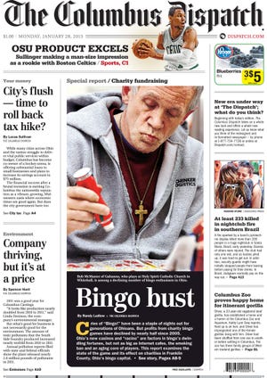 The new smaller, more compact format of The Dispatch, launched on Jan. 28, 2013