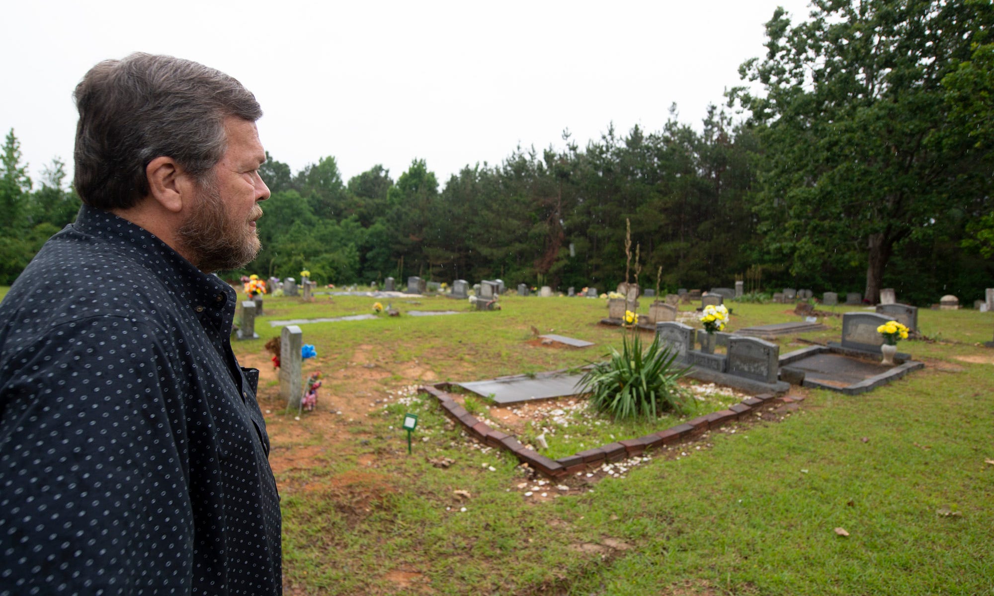 “Whenever I get down, I would come out here and walk through the cemetery,” Dick Molpus of Philadelphia, Miss., says of Mount Zion United Methodist Church. “It’s kind of hallowed ground. Whatever you were facing, people faced a lot worse.”