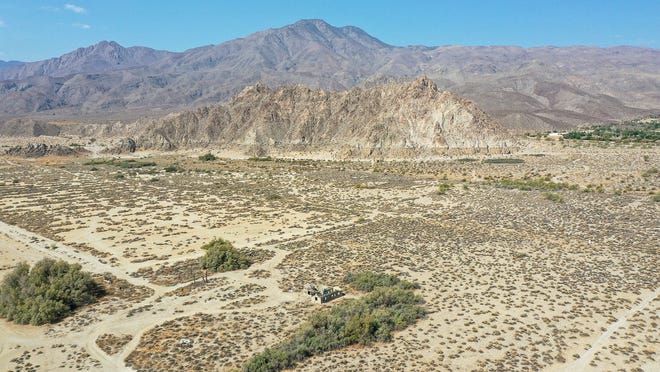 The site for the proposed Coral Mountain Resort which would include a 16-acre wave park on this undeveloped parcel of land in south La Quinta, June 17, 2021.