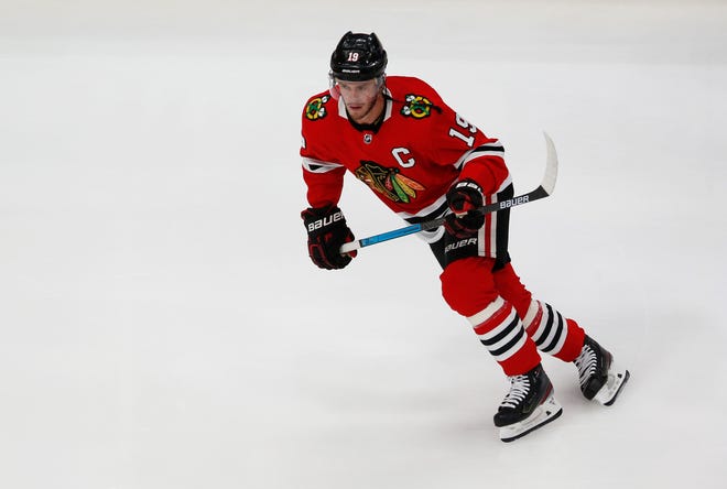 Toews has won three Stanley Cups with the Blackhawks.