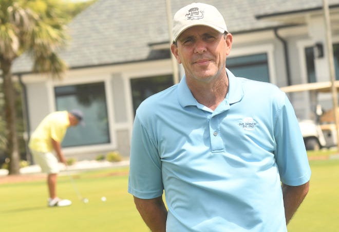 Steve Isley, the PGA professional at Oak Island Golf Club, has qualified for the U.S. Senior Open, being held July 8-11 in Omaha, Neb.  [KEN BLEVINS/STARNEWS] 