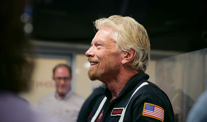 Virgin Group founder Richard Branson, the Mission Control Center for Virgin Orbit's first operational flight, is sending seven satellites into orbit on June 30, 2021.