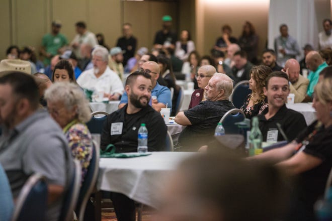 Hundreds gather at the New Mexico Cannabis Legalization Conference in Albuquerque on Wednesday, June 30, 2021.