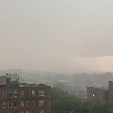 A severe storm struck the Washington D.C. area wit
