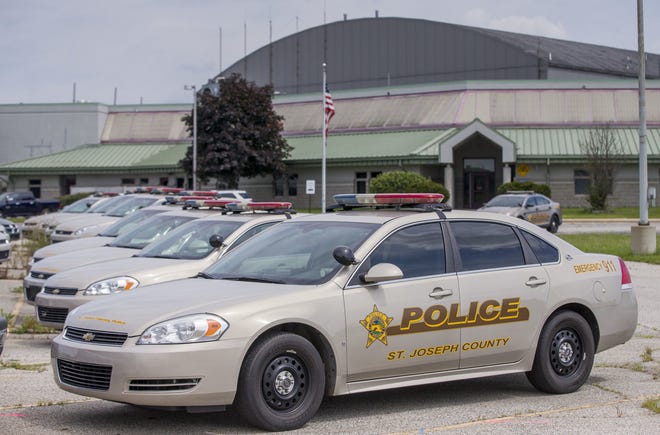 St. Joseph County police cars are shown in this file photo.