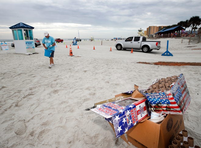 Florida Volunteers Help Clean Volusia County Beaches Of July 4th Trash Florida Volunteers Help Clean Volusia County Beaches Of July 4th Trash