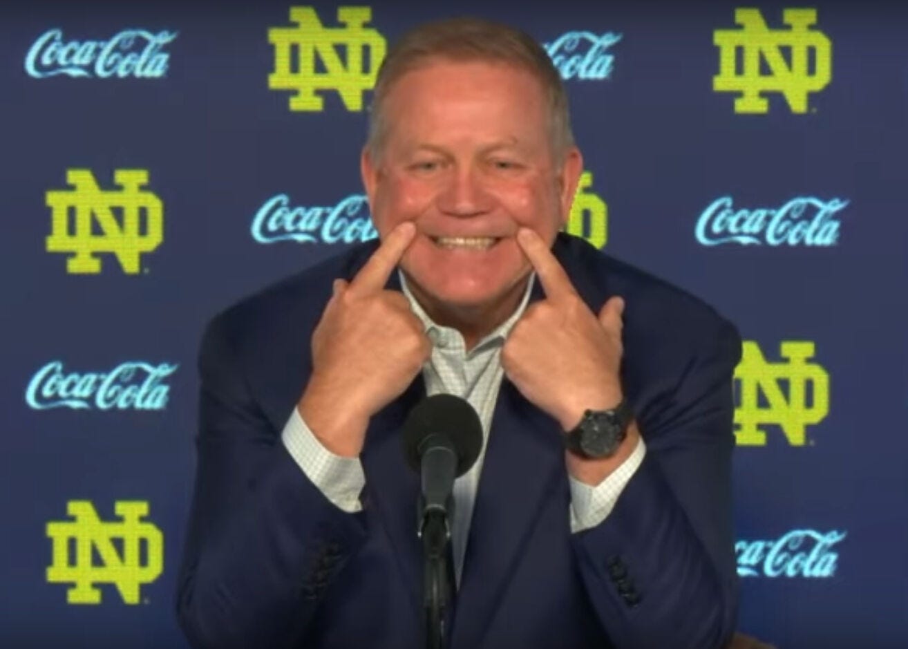 Eric Hansen's 20 questions with Notre Dame football coach Brian Kelly Eric Hansen's 20 questions with Notre Dame football coach Brian Kelly