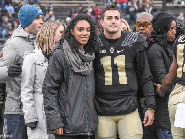 Melissa Gonzalez Wife Of Lions Qb David Blough Competing At Olympics