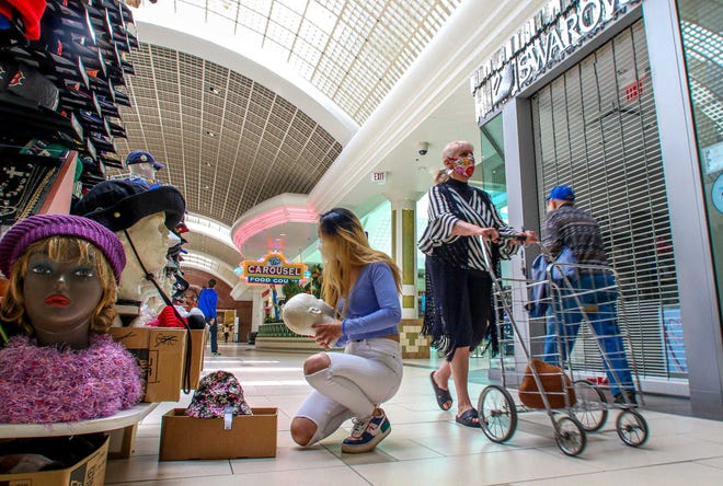 Shoppers return to Warwick Mall when it reopened in June 2020 after the first pandemic shutdown. Some stores are still "playing catch-up," while others are back to 2019 levels, according to its general manager.