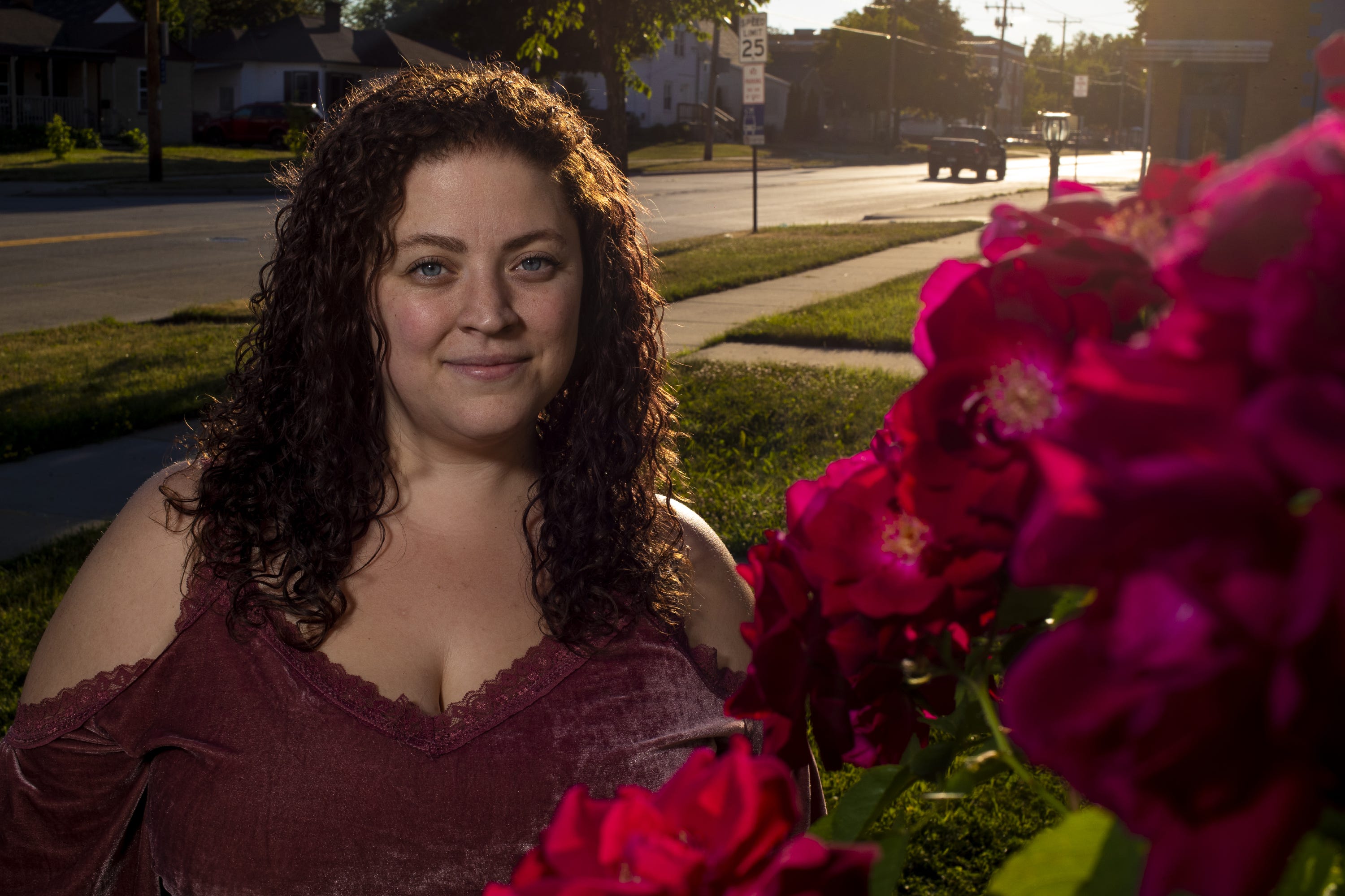 Jaleesa Gray, 28, poses for a portrait outside her home June 15, 2021, Green Bay, Wis.