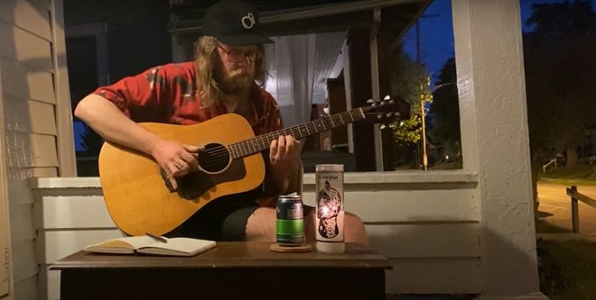 Matthew J. Rolin in a screen shot from the video for "4th Street"